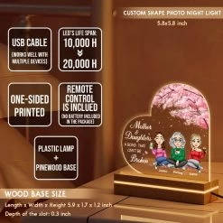A Bond Between Mom & Daughter Personalized LED Night Light 13 A Bond Between Mom & Daughter Personalized LED Night Light -Gift Series Store A Bond Between Mom Daughter Personalized LED Night Light 23