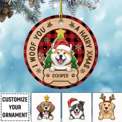 A Hairy Xmas Christmas Gift For Dog Lovers Personalized Ornament 15 A Hairy Xmas Christmas Gift For Dog Lovers Personalized Ornament -Gift Series Store A Hairy Xmas Christmas Gift For Dog Lovers Personalized Ornament 6