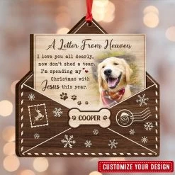 A Heaven Letter Memorial Dog Personalized Ornament 12 A Heaven Letter Memorial Dog Personalized Ornament -Gift Series Store A Heaven Letter Memorial Dog Personalized Ornament 1