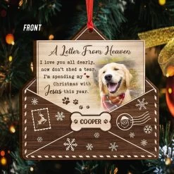 A Heaven Letter Memorial Dog Personalized Ornament 14 A Heaven Letter Memorial Dog Personalized Ornament -Gift Series Store A Heaven Letter Memorial Dog Personalized Ornament 3