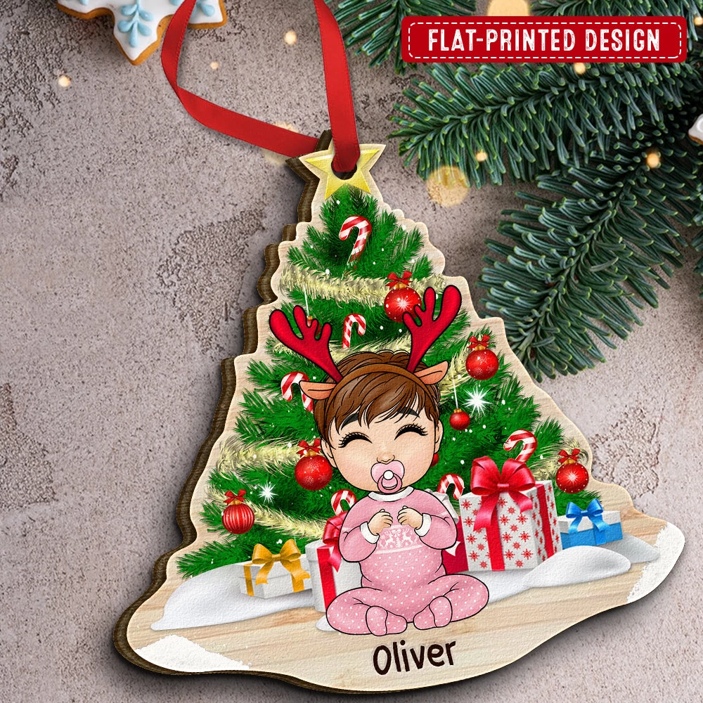 Cute Christmas Baby Personalized Ornament 5 Cute Christmas Baby Personalized Ornament - Image 3
