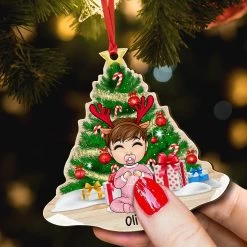 Cute Christmas Baby Personalized Ornament 13 Cute Christmas Baby Personalized Ornament -Gift Series Store Baby First Christmas Personalized Ornament 4