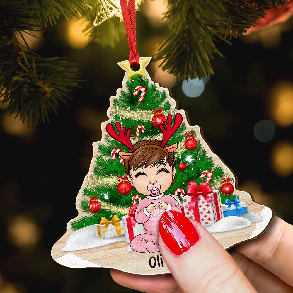Cute Christmas Baby Personalized Ornament 7 Cute Christmas Baby Personalized Ornament - Image 5