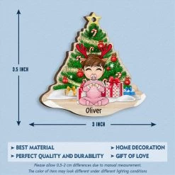 Cute Christmas Baby Personalized Ornament 14 Cute Christmas Baby Personalized Ornament -Gift Series Store Baby First Christmas Personalized Ornament 5