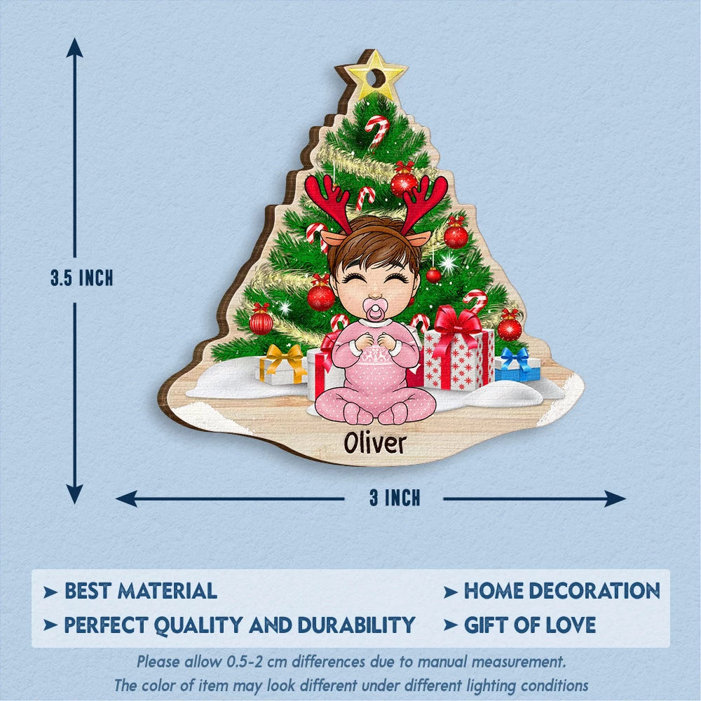 Cute Christmas Baby Personalized Ornament 8 Cute Christmas Baby Personalized Ornament - Image 6