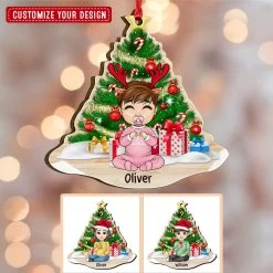 Cute Christmas Baby Personalized Ornament 15 Cute Christmas Baby Personalized Ornament -Gift Series Store Baby First Christmas Personalized Ornament 6