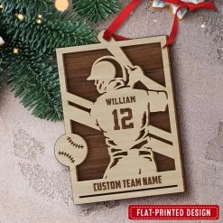 Baseball Player Christmas Personalized Ornament 11 Baseball Player Christmas Personalized Ornament -Gift Series Store Baseball Player Christmas Personalized Ornament 2