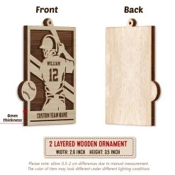 Baseball Player Christmas Personalized Ornament 14 Baseball Player Christmas Personalized Ornament -Gift Series Store Baseball Player Christmas Personalized Ornament 5