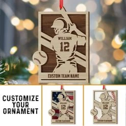 Baseball Player Christmas Personalized Ornament 15 Baseball Player Christmas Personalized Ornament -Gift Series Store Baseball Player Christmas Personalized Ornament 6 scaled 1