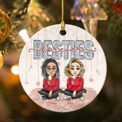 Besties Forever Personalized Christmas Ornament For Best Friend -Gift Series Store Besties Forever Personalized Christmas Ornament for Best Friend 3
