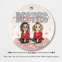 Besties Forever Personalized Christmas Ornament For Best Friend -Gift Series Store Besties Forever Personalized Christmas Ornament for Best Friend 5
