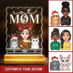 Cat Mom Personalized Led Night Light For Cat Lovers -Gift Series Store Cat Mom Personalized Led Night Light for Cat Lovers 10