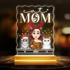 Cat Mom Personalized Led Night Light For Cat Lovers -Gift Series Store Cat Mom Personalized Led Night Light for Cat Lovers 9