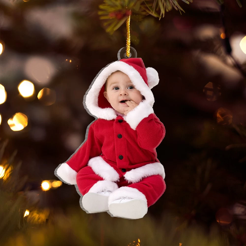 Custom Photo Cut Shape Personalized Ornament 3 Custom Photo Cut Shape Personalized Ornament