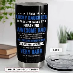 Father & Daughter Unbreakable Bond Personalized Tumbler Cup 12 Father & Daughter Unbreakable Bond Personalized Tumbler Cup -Gift Series Store FASJTBLIHT240423005 mk4