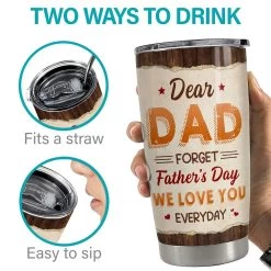 We Love You Everyday Dad Personalized Tumbler Cup -Gift Series Store FASJTBLIMP260423001 mk7