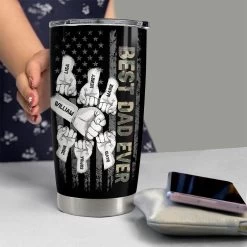 Best Dad Ever Dad Nutrition Facts Personalized Tumbler Cup -Gift Series Store FASJTBLIVH240423003 mk6