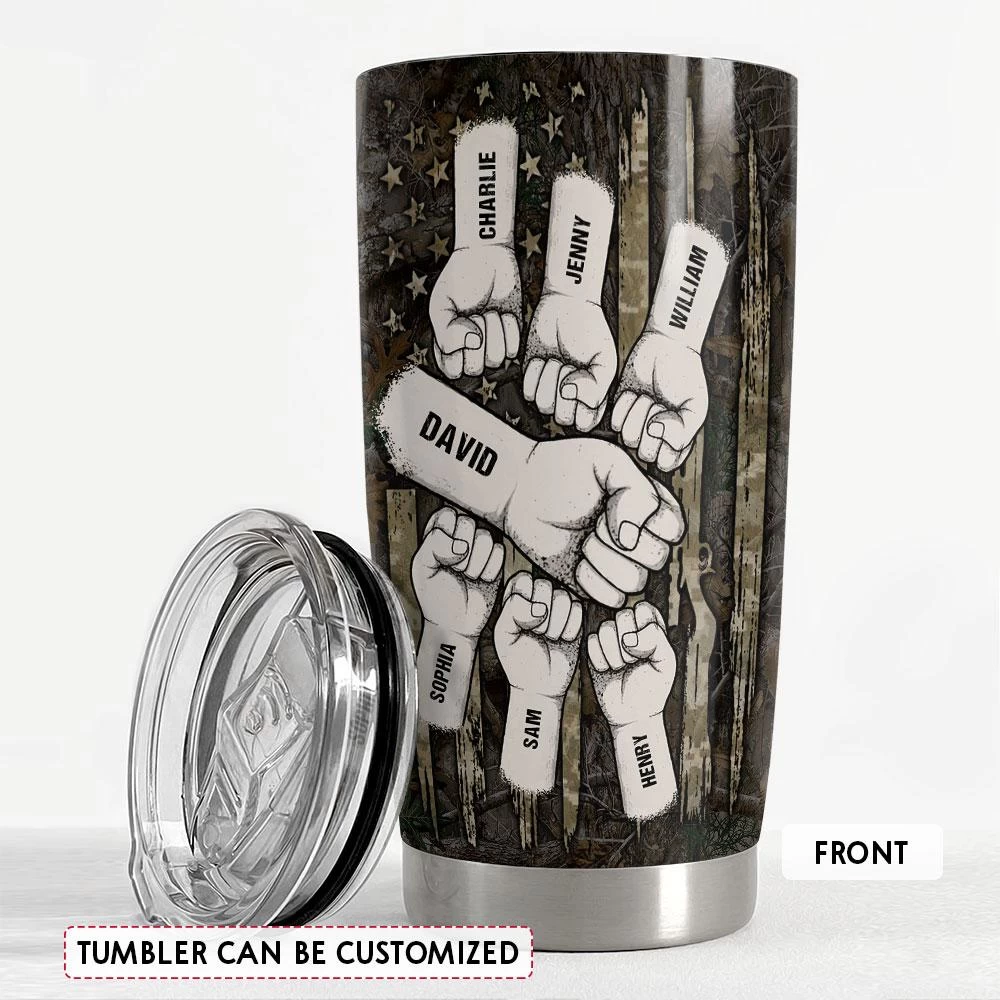 Best Buckin' Dad Ever Personalized Hunting Tumbler Cup 5 Best Buckin' Dad Ever Personalized Hunting Tumbler Cup - Image 3