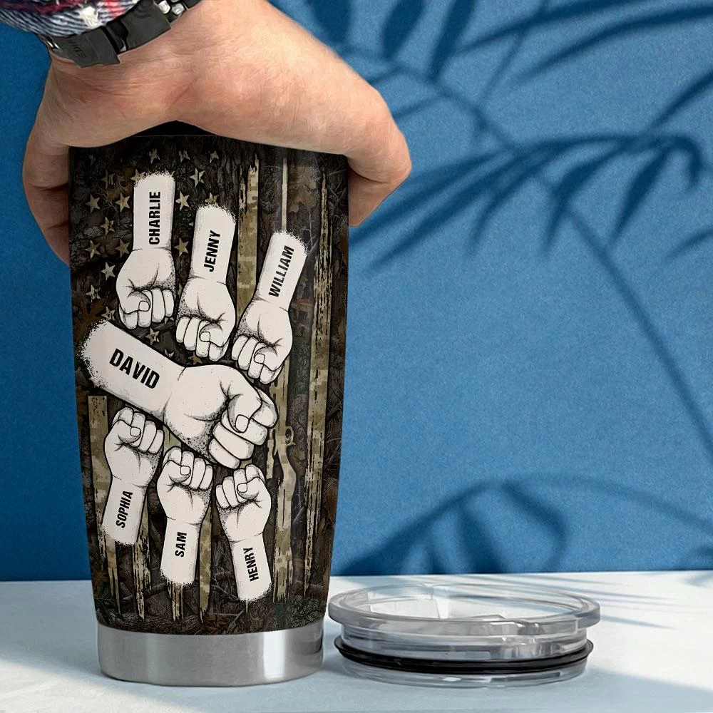 Best Buckin' Dad Ever Personalized Hunting Tumbler Cup 7 Best Buckin' Dad Ever Personalized Hunting Tumbler Cup - Image 5