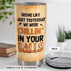 Chillin' In Dad Balls Personalized Funny Tumbler Cup -Gift Series Store FASJTBNTQY250423006 mk4