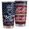 Happy Father Day Dog Dad Personalized Tumbler Cup
