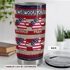 Happy Father Day Dog Dad Personalized Tumbler Cup -Gift Series Store FASJTBNTQY260423001 mk4