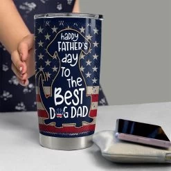 Happy Father Day Dog Dad Personalized Tumbler Cup -Gift Series Store FASJTBNTQY260423001 mk6