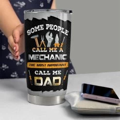 Mechanic Dad Personalized Tumbler Cup -Gift Series Store FASJTBNTQY280423003 mk6