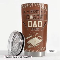 Best Coach Dad Ever Personalized Tumbler Cup -Gift Series Store FASJTBNTVH280423002 mk3