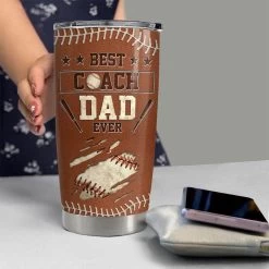 Best Coach Dad Ever Personalized Tumbler Cup -Gift Series Store FASJTBNTVH280423002 mk6