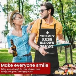 Funny Aprons For Men With Pockets - Birthday Father’s Day Cooking Grilling BBQ Gifts For Papa Husband Dad Chef 13 Funny Aprons For Men With Pockets - Birthday Father’s Day Cooking Grilling BBQ Gifts For Papa Husband Dad Chef -Gift Series Store FBSJAPLTHA271223001 mk6