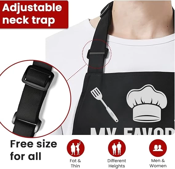 Funny Apron For Dad - Aprons For Mom With Pockets - Birthday Fathers Mothers Day Cooking Grilling BBQ Kitchen Gifts 4 Funny Apron For Dad - Aprons For Mom With Pockets - Birthday Fathers Mothers Day Cooking Grilling BBQ Kitchen Gifts - Image 3