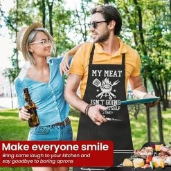 Funny Aprons For Men With Pockets - Father's Day Birthday Apron Gifts For Dad Husband Mens 13 Funny Aprons For Men With Pockets - Father's Day Birthday Apron Gifts For Dad Husband Mens -Gift Series Store FBSJAPTTHA271223002 mk6