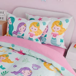 Mermaid Bedding Twin For Girls, Ultra Soft Microfiber Comforter Set Twin Size With 3-Pieces, Comforters Bed Sets For Kid Children Teen Tween Bedroom Decor -Gift Series Store FBSJBSCINT100424001 20mk5