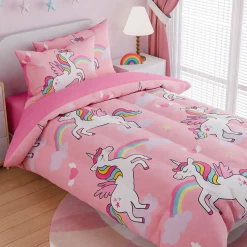 Unicorns Bedding Twin Set For Girls Kids Children, Ultra Soft Microfiber Comforter Set With 3-Pieces, Comforters Bed Sets Bedroom Decor 11 Unicorns Bedding Twin Set For Girls Kids Children, Ultra Soft Microfiber Comforter Set With 3-Pieces, Comforters Bed Sets Bedroom Decor -Gift Series Store FBSJBSHONT090424001 20mk3