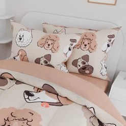 Dog Kids Bedding Set For Girls Boys, Ultra Soft Microfiber Comforter Set Twin Size 3-Pieces, Dogs Comforters Bed Sets For Kid Tween Teen Bedroom Decor 13 Dog Kids Bedding Set For Girls Boys, Ultra Soft Microfiber Comforter Set Twin Size 3-Pieces, Dogs Comforters Bed Sets For Kid Tween Teen Bedroom Decor -Gift Series Store FBSJBSHUNT110424003 20mk5
