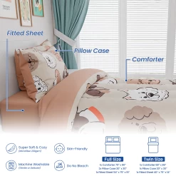 Dog Kids Bedding Set For Girls Boys, Ultra Soft Microfiber Comforter Set Full Size 4-Pieces, Dogs Comforters Bed Sets For Kid Tween Teen Bedroom Decor -Gift Series Store FBSJBSHUNT110424003 20mk6 db542d3c 9caa 4b15 9c1f 16eebad0d159