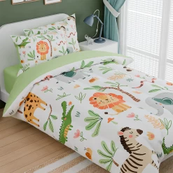 Jungle Animal Kids Bedding Set For Boys Girls, Ultra Soft Microfiber Comforter Set Full Size 4-Pieces, Comforters Bed Sets For Kid Tween Teen Bedroom Decor 11 Jungle Animal Kids Bedding Set For Boys Girls, Ultra Soft Microfiber Comforter Set Full Size 4-Pieces, Comforters Bed Sets For Kid Tween Teen Bedroom Decor -Gift Series Store FBSJBSHUNT110424004 20mk3 aff39290 b725 4971 8e0f 6d2f97e40d9d