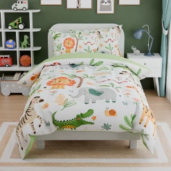 Jungle Animal Kids Bedding Set For Boys Girls, Ultra Soft Microfiber Comforter Set Full Size 4-Pieces, Comforters Bed Sets For Kid Tween Teen Bedroom Decor 12 Jungle Animal Kids Bedding Set For Boys Girls, Ultra Soft Microfiber Comforter Set Full Size 4-Pieces, Comforters Bed Sets For Kid Tween Teen Bedroom Decor -Gift Series Store FBSJBSHUNT110424004 20mk4 fd588df6 3b07 4e95 9e17 db8f954581da