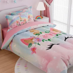 Unicorns Bedding Set For Girls Kids Children, Ultra Soft Microfiber Comforter Set Full Size With 4-Pieces, Comforters Bed Sets Bedroom Decor -Gift Series Store FBSJBSLTNT010424002 20mk3 ab38efed c887 4fa9 9f9c 5d1c6896381a