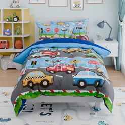 Transportation Kids Bedding Set For Boys, Ultra Soft Microfiber Comforter Set Twin Size With 3-Pieces, Comforters Bed Sets For Boy Children Kids -Gift Series Store FBSJBSLTNT030424001 20mk4
