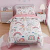 Rainbow Twin Bedding Set For Girls, Ultra Soft Microfiber Comforter Set Full Size With 4-Pieces For Kids Teen, Bed Set Comforters For Bedroom Decor 1 Rainbow Twin Bedding Set For Girls, Ultra Soft Microfiber Comforter Set Full Size With 4-Pieces For Kids Teen, Bed Set Comforters For Bedroom Decor -Gift Series Store FBSJBSLTNT290324001 20mk1