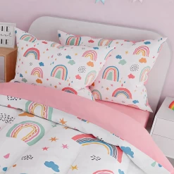 Rainbow Twin Bedding Set For Girls, Ultra Soft Microfiber Comforter Set Full Size With 4-Pieces For Kids Teen, Bed Set Comforters For Bedroom Decor -Gift Series Store FBSJBSLTNT290324001 20mk5 9d3d4fea 135f 4acd bf47 c25c47d3b486