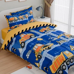 Construction Bedding Sets For Boys, Ultra Soft Microfiber Comforter Bed Set With 3-Pieces, Comforters Sets For Kids Children Boy Bedroom Decor 10 Construction Bedding Sets For Boys, Ultra Soft Microfiber Comforter Bed Set With 3-Pieces, Comforters Sets For Kids Children Boy Bedroom Decor -Gift Series Store FBSJBSQDNT010424001 20mk3