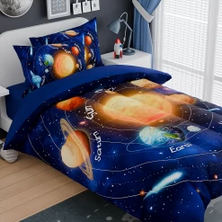 Solar System Comforter Set Twin, Ultra Soft Microfiber Bedding Sets With 3-Pieces, Comforters Bed Sets For Kids Children Boy Bedroom Decor 11 Solar System Comforter Set Twin, Ultra Soft Microfiber Bedding Sets With 3-Pieces, Comforters Bed Sets For Kids Children Boy Bedroom Decor -Gift Series Store FBSJBSQDNT280324001 20mk3