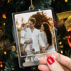 Personalized Family Name Photo Ornament - Customized Photo Shaped Acrylic Ornaments, Custom Ornaments, Birthday Gift For Family Members, Xmas Gift -Gift Series Store FBSJSYTNTT270824001 MK06