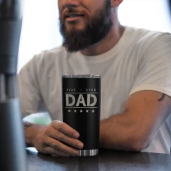 Five-star Dad Tumbler With Lid - Best Dad 20oz Insulated Stainless Steel Mug - Coffee Cup For Travel Sport Outdoor Activities Office, Gift For Birthday Father's Day -Gift Series Store FBSJTLTALI170124001 20mk5