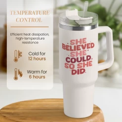 Graduation Gifts For Women She Believed She Could So She Did Tumbler 40oz Stainless Steel Insulated With Handle And Straw, New Job, Going Away, Inspirational Gifts For Her -Gift Series Store FBSJTMLTTT020224001 20mk5 8dd25fe9 a430 464c bfb4 fb6fd12b387e