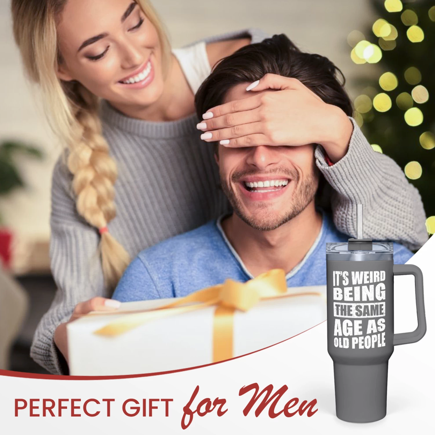 Funny Birthday Gifts For Men - It's Weird Being The Same Age As Old People Tumbler With Handle 40oz Gag Gift Ideas For Grandpa Dad Father Husband Him - 50th 60th 70th 80th Birthday 9 Funny Birthday Gifts For Men - It's Weird Being The Same Age As Old People Tumbler With Handle 40oz Gag Gift Ideas For Grandpa Dad Father Husband Him - 50th 60th 70th 80th Birthday - Image 7