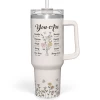 Christian Gifts For Women, Inspiration Gifts Tumbler 40oz Stainless Steel Insulated With Handle And Straw - Mother's Day Birthday Religious Gifts For Mom, Friend, Sister, Grandma